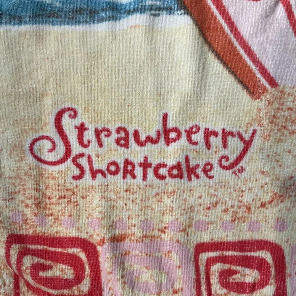 Vintage 2005 Strawberry Shortcake Berry Cool Long Surf Board Beach Towel